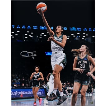 Skylar Diggins-Smith Seattle Storm Autographed 16" x 20" Layup vs. New York Liberty Photograph