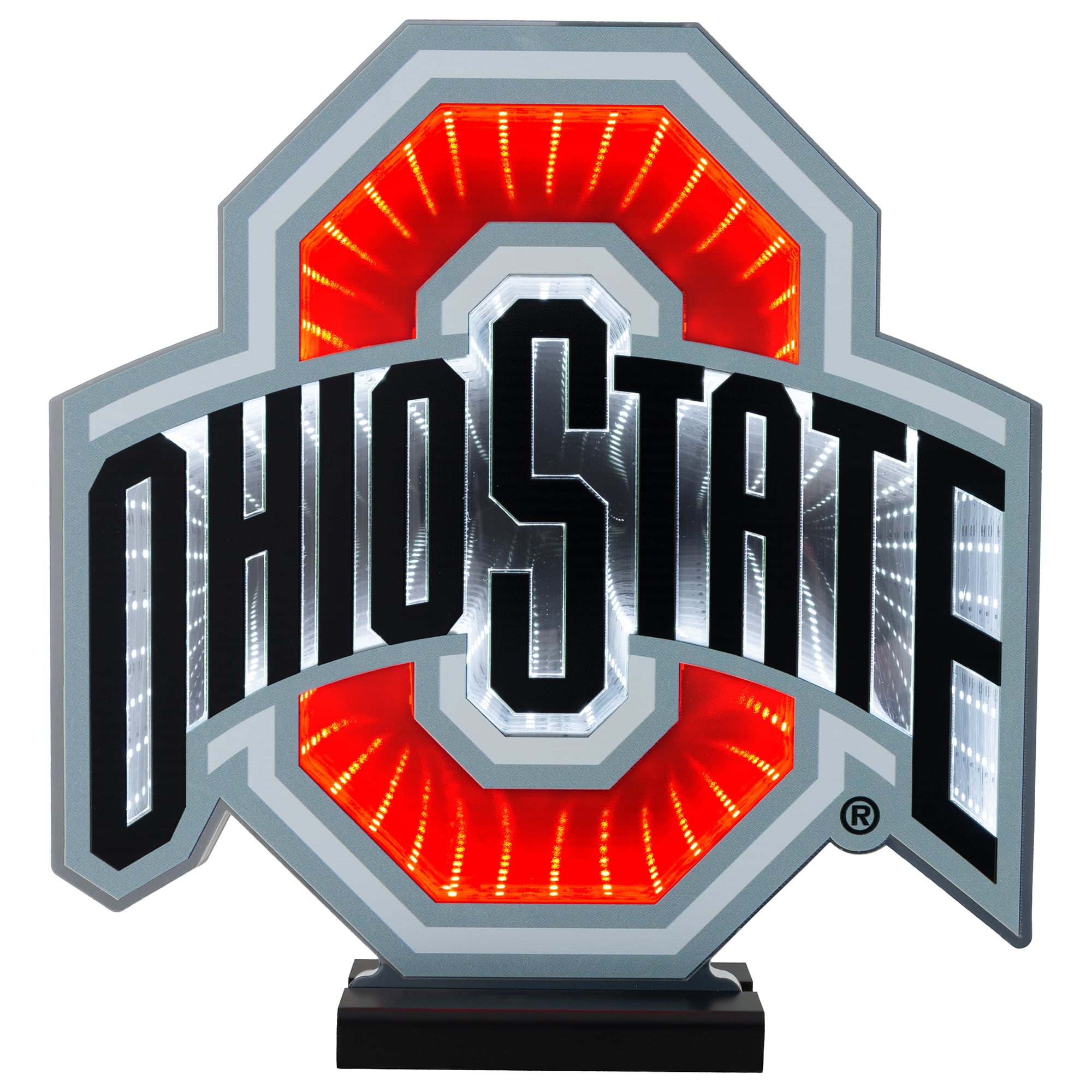 Ohio State Buckeyes LED Infinity Logo Light
