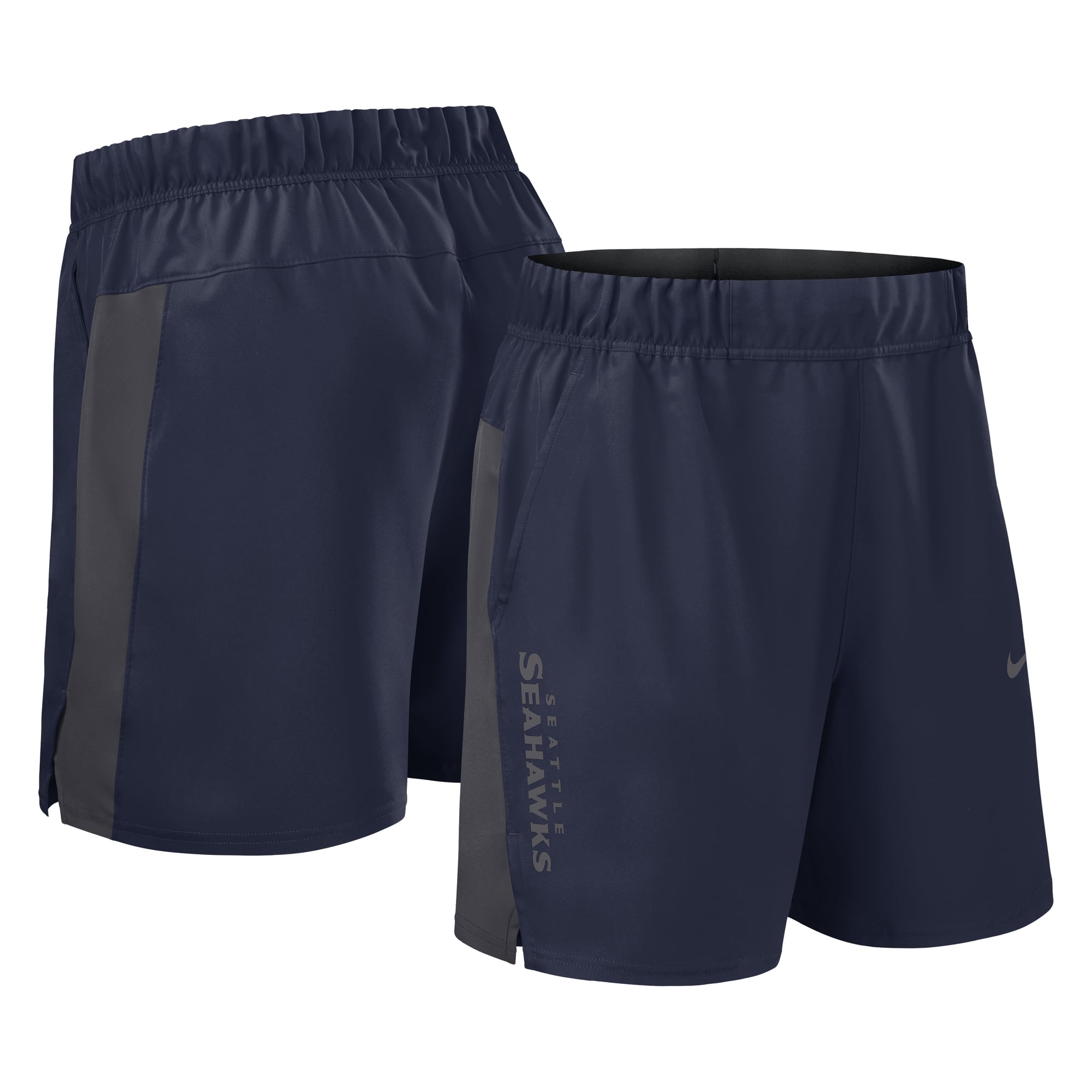 Men's Nike College Navy Seattle Seahawks Woven Victory Dri-FIT Shorts