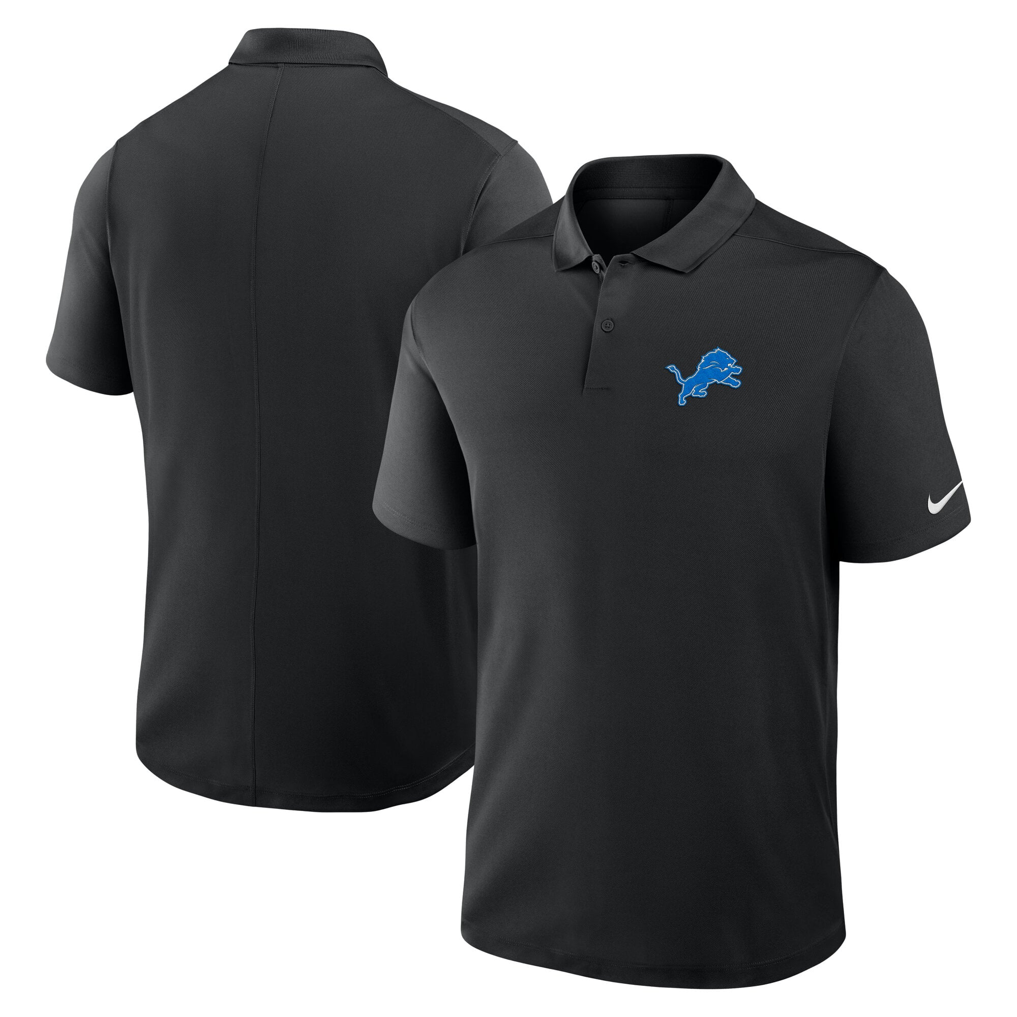 Men's Nike Black Detroit Lions Dri-FIT Victory Polo