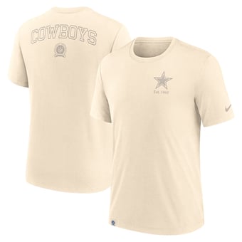 Men's Nike Cream Dallas Cowboys Glory Tri-Blend T-Shirt