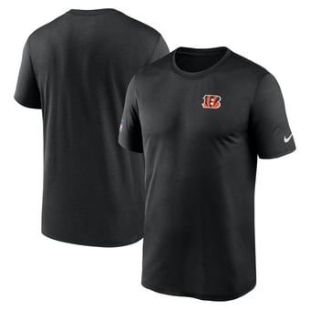 Men's Nike Black Cincinnati Bengals Sideline Legend Small Logo Dri-FIT T-Shirt