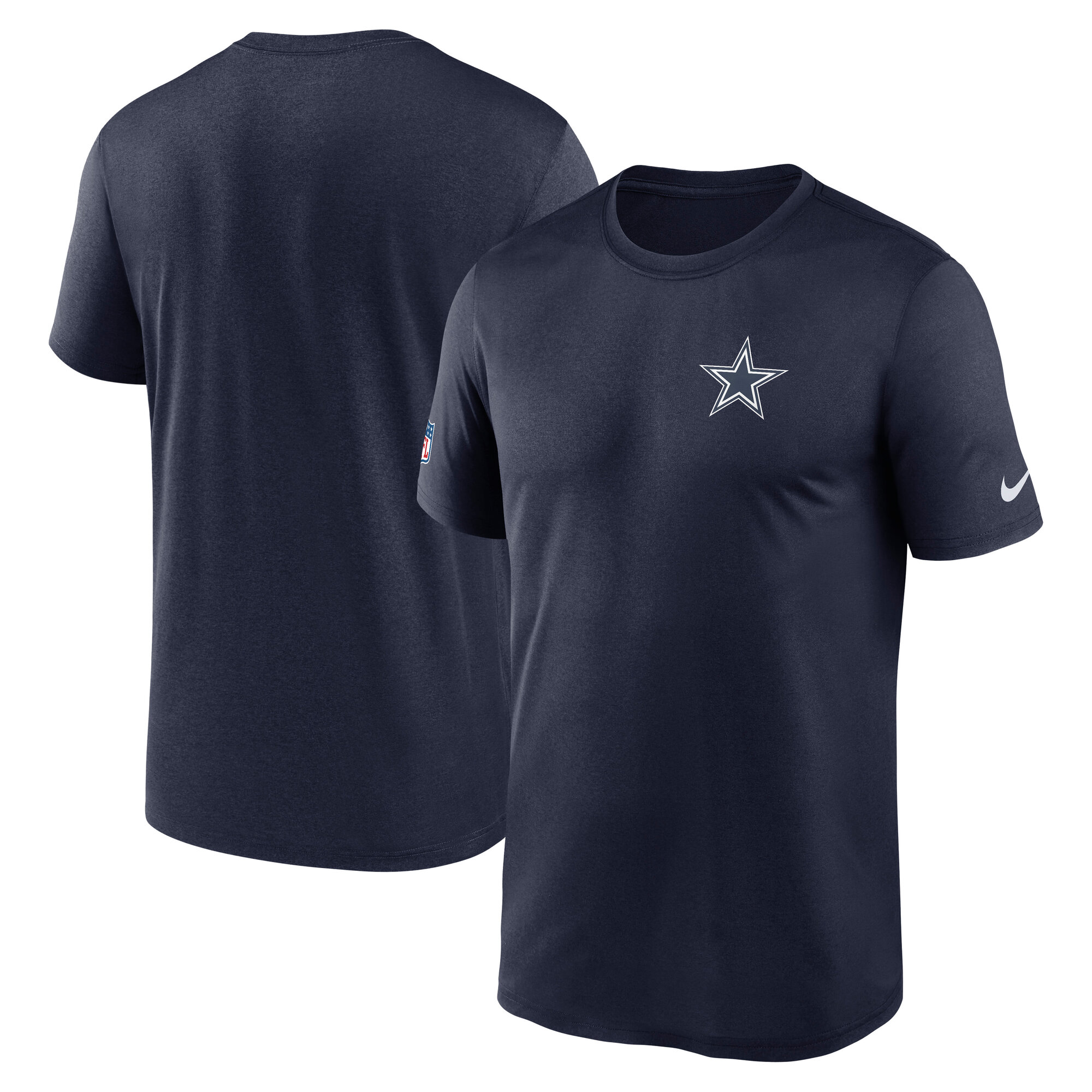 Men's Nike Navy Dallas Cowboys Sideline Legend Small Logo Dri-FIT T-Shirt
