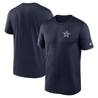 Men's Nike Navy Dallas Cowboys Sideline Legend Small Logo Dri-FIT T-Shirt