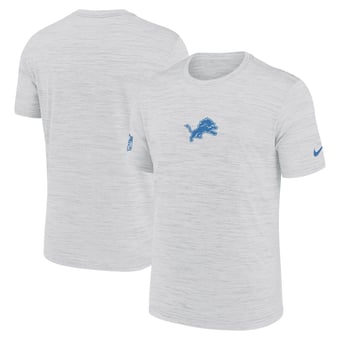 Men's Nike Ash Detroit Lions Sideline Velocity Dri-FIT T-Shirt