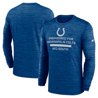 Men's Nike Royal Indianapolis Colts Sideline Velocity Dri-FIT Long Sleeve T-Shirt