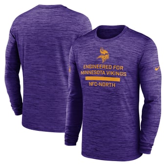 Men's Nike Minnesota Vikings Sideline Velocity Dri-FIT Long Sleeve T-Shirt
