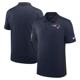 Men's Nike Navy New England Patriots Sideline Victory Stripe Dri-FIT Polo