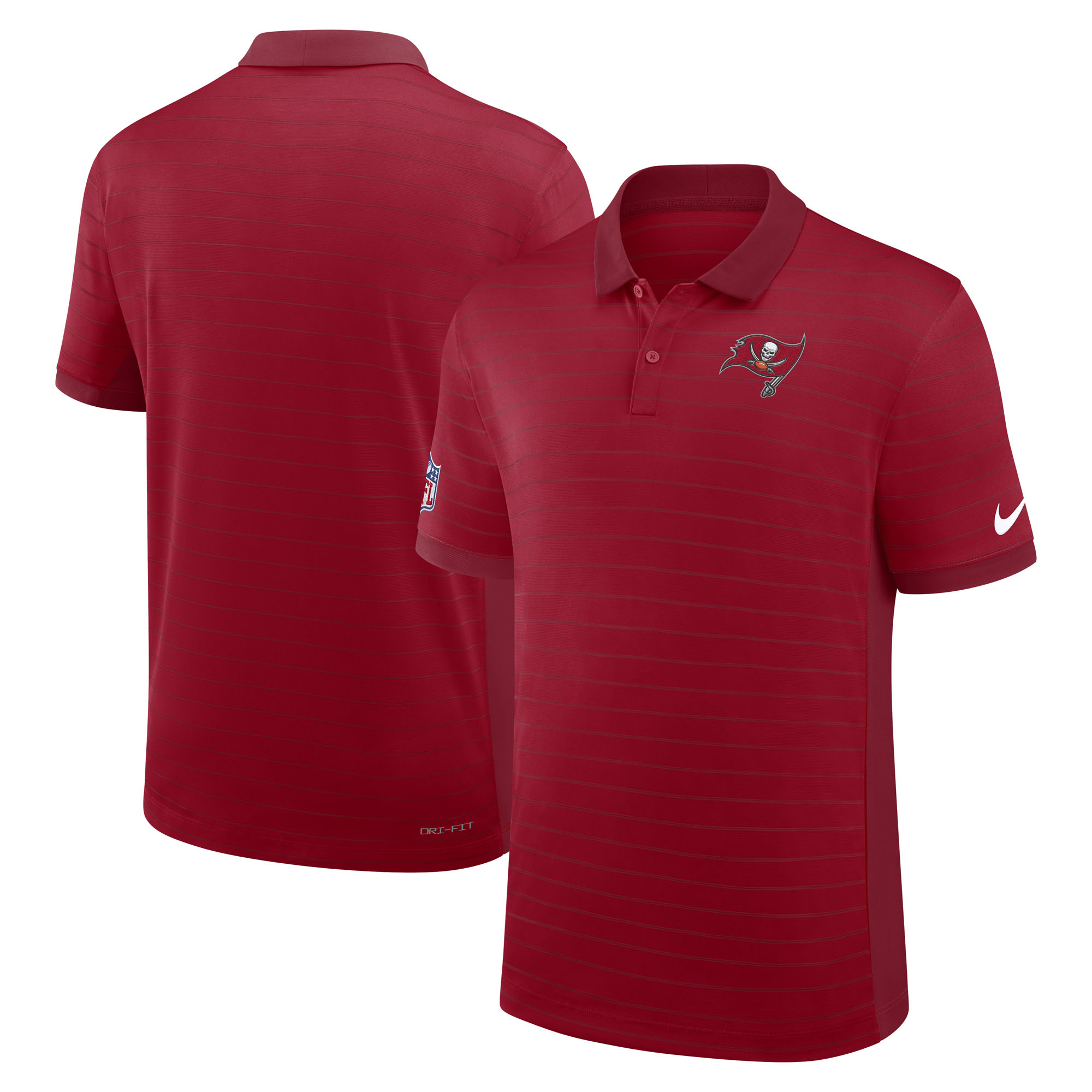 Men's Nike Red Tampa Bay Buccaneers Sideline Victory Stripe Dri-FIT Polo
