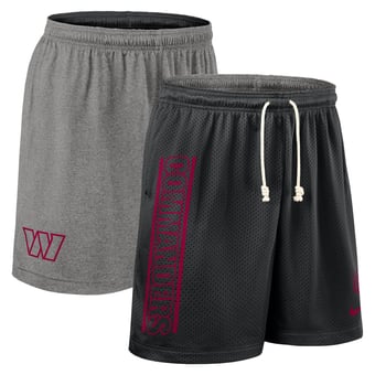 Men's Nike Black Washington Commanders Sideline Reversible Dri-FIT Shorts