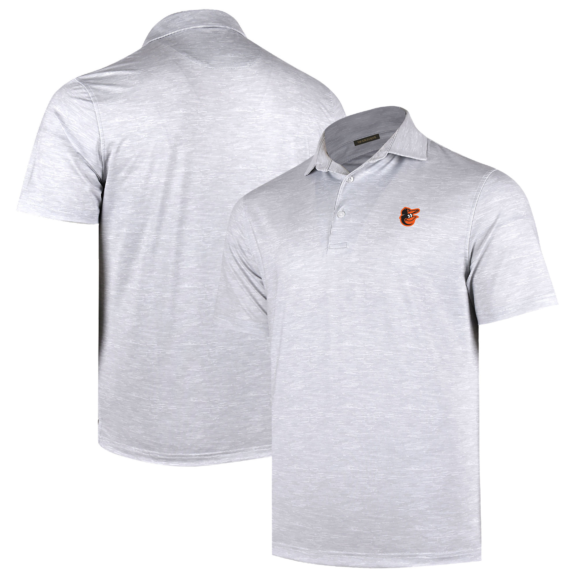 Men’s Gray Baltimore Orioles Sublime Tri-Blend Polo Men’s Gray Baltimore Orioles Sublime Tri-Blend Polo