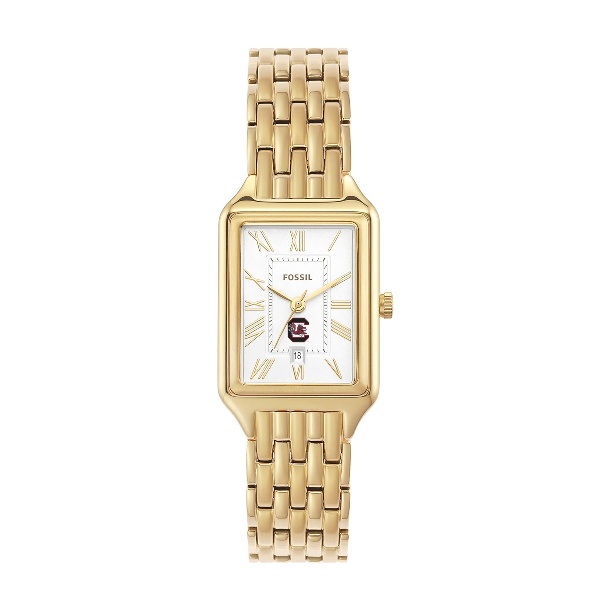 Women's Fossil South Carolina Gamecocks Raquel Gold-Tone Stainless Steel Watch
