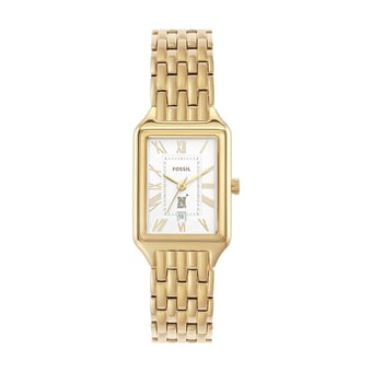 Women's Fossil Navy Midshipmen Raquel Gold-Tone Stainless Steel Watch