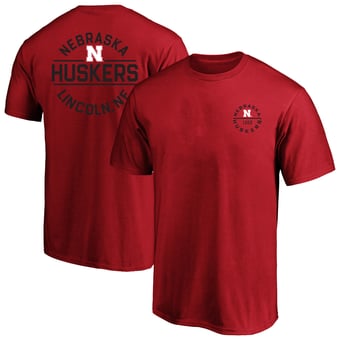 Men's Fanatics Scarlet Nebraska Huskers Big & Tall Fast Break 2 Hit T-Shirt