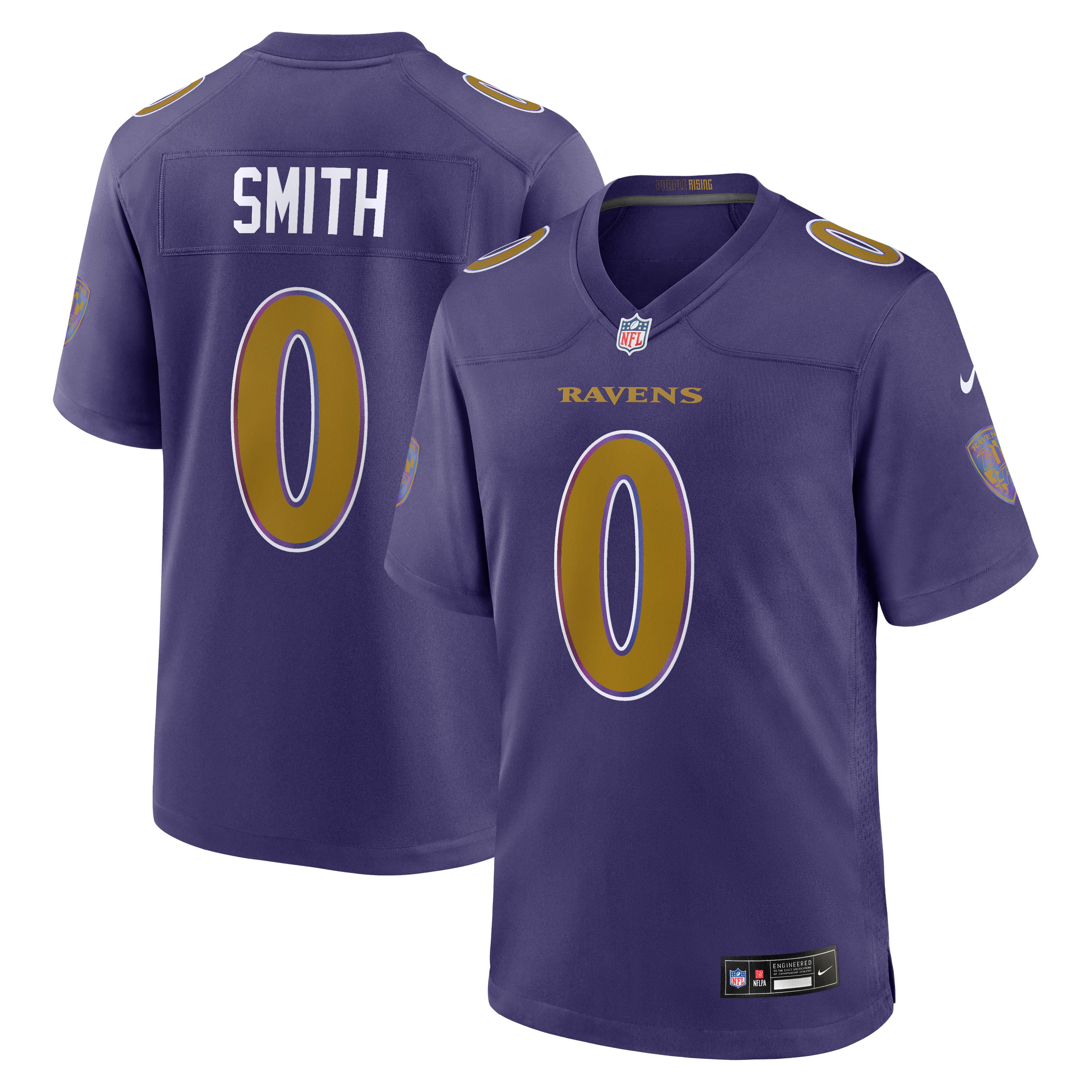 Men's Nike Roquan Smith Purple Baltimore Ravens Alternate Game Jersey