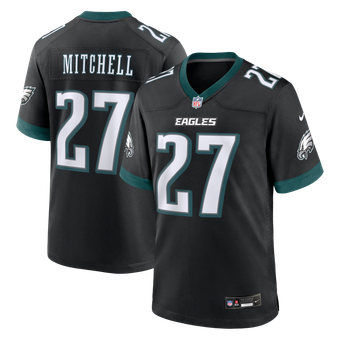 Men's Nike Quinyon Mitchell Black Philadelphia Eagles Alternate Game Jersey