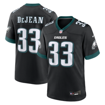 Men's Nike Cooper DeJean  Black Philadelphia Eagles Alternate Game Jersey