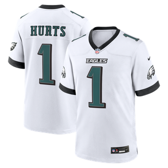 Men's Nike Jalen Hurts  White Philadelphia Eagles Game Jersey