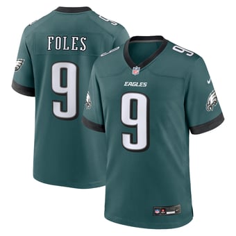 Men's Nike Nick Foles Midnight Green Philadelphia Eagles Team Retired Player Game Jersey