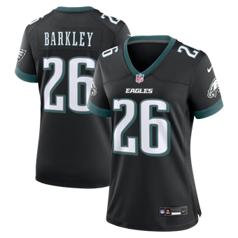 Women's Nike Saquon Barkley  Black Philadelphia Eagles Alternate Game Jersey