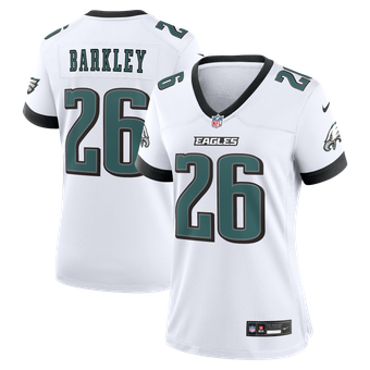 Women's Nike Saquon Barkley  White Philadelphia Eagles Game Jersey