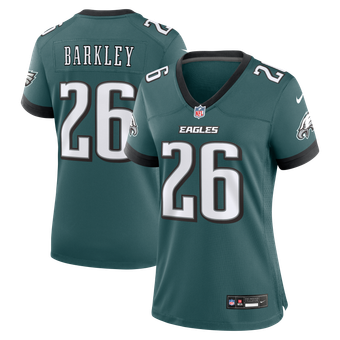 Women's Nike Saquon Barkley  Midnight Green Philadelphia Eagles Team Game Jersey