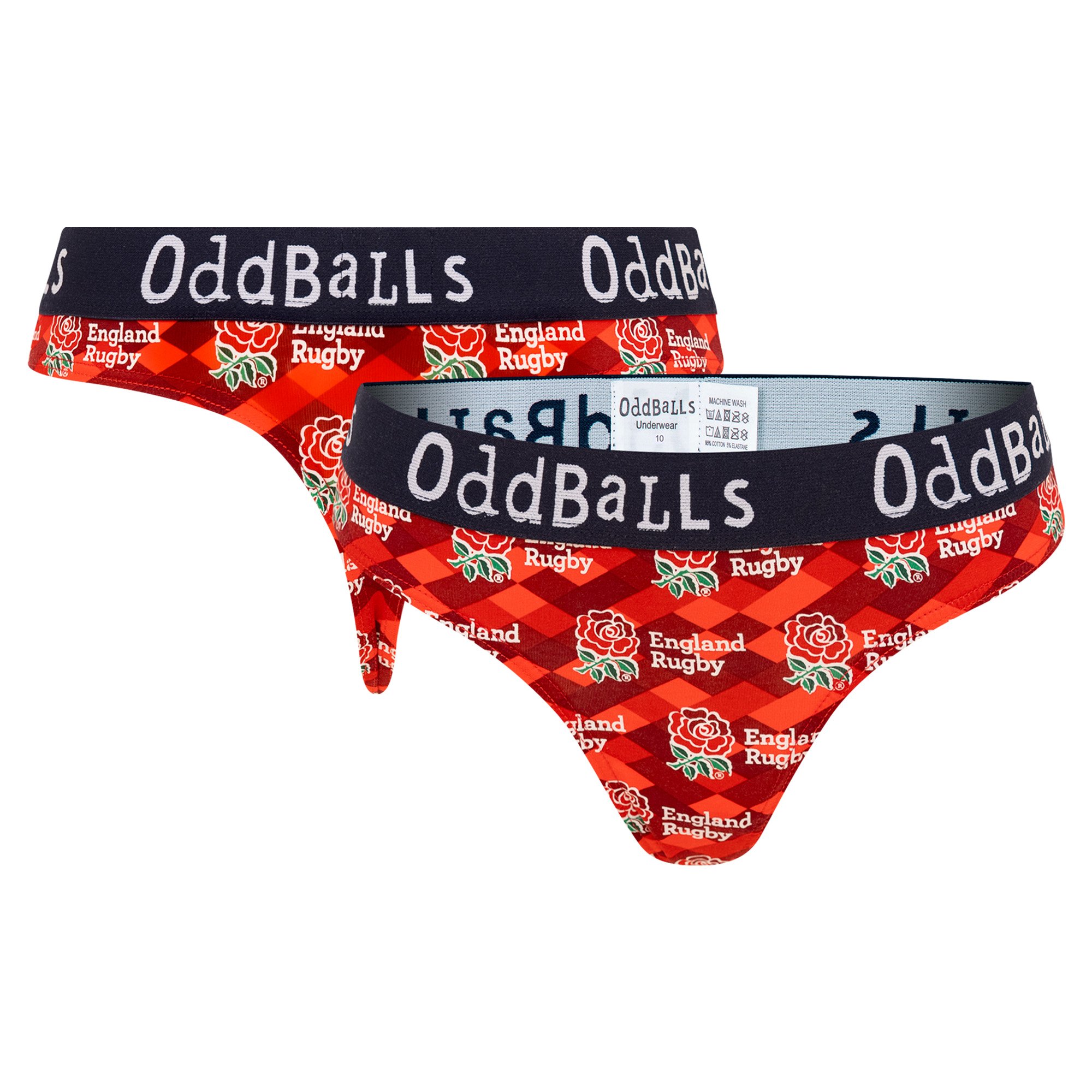 Perizoma da donna England Rugby Oddballs 24/25 - Rosso