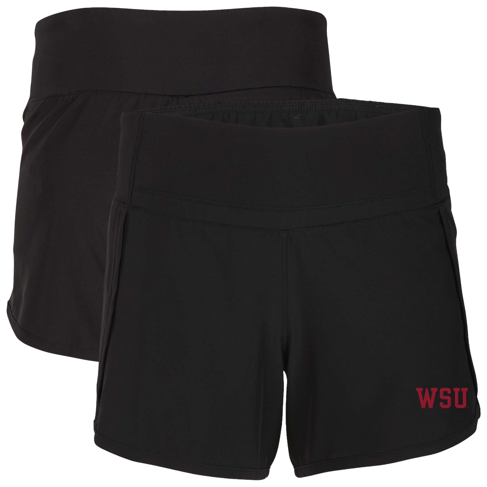 Women’s Boxercraft Black Washington State Cougars Stretch Woven Lined Shorts Women’s Boxercraft Black Washington State Cougars Stretch Woven Lined Shorts