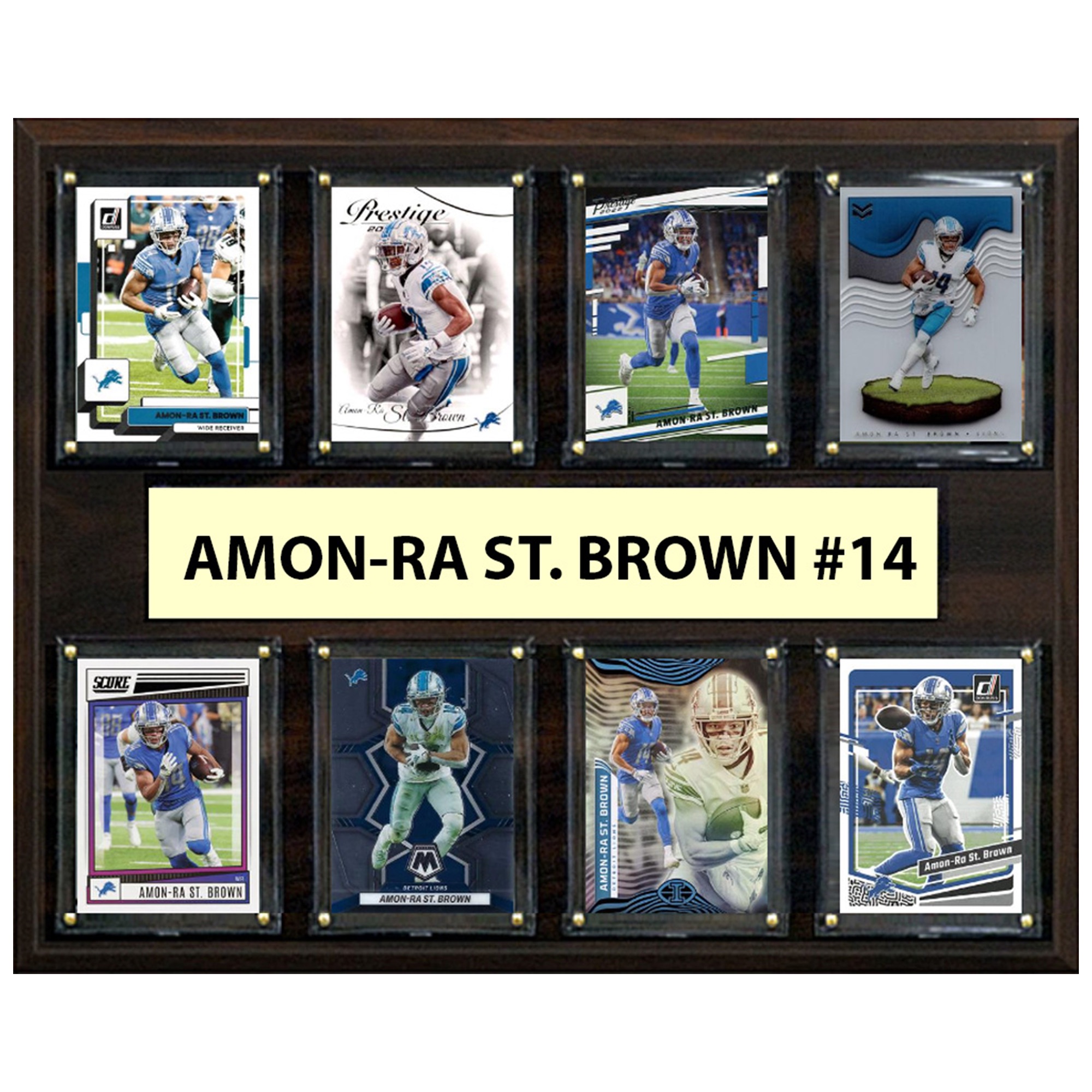 Amon-Ra St. Brown Detroit Lions 12" x 15" Trading Card Plaque