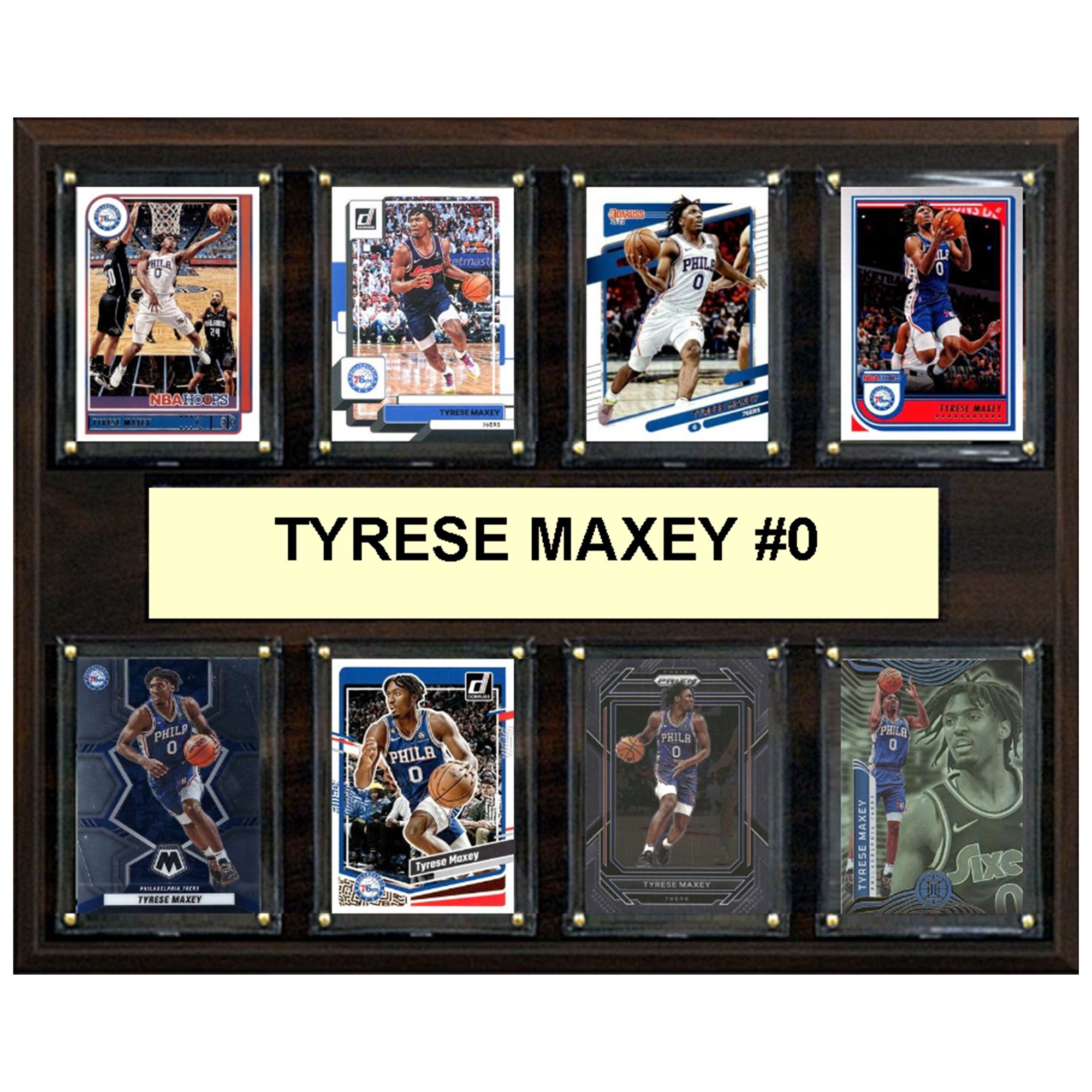 Tyrese Maxey Philadelphia 76ers 12" x 15" Trading Card Plaque