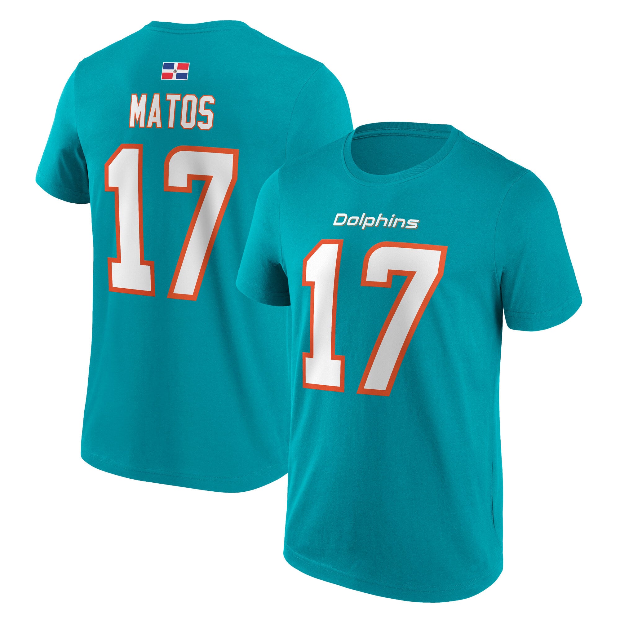 Maglietta Miami Dolphins Nome e Numero - Bayron Matos 79 - Uomo