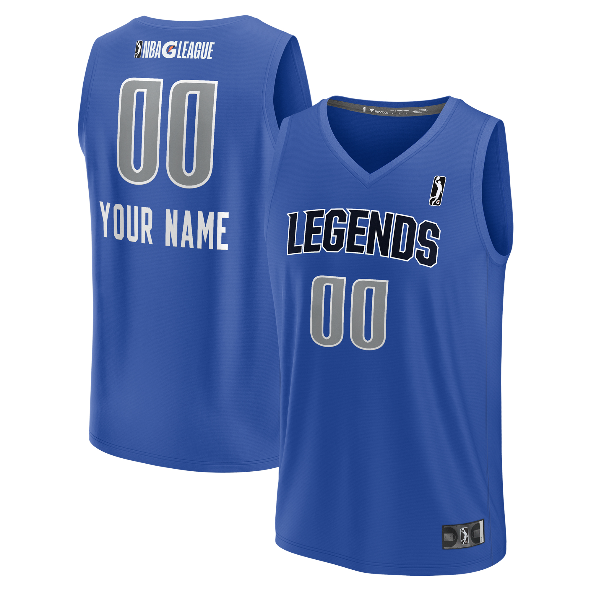 Youth Fanatics Royal Texas Legends NBA G League Fast Break Home Replica Custom Jersey
