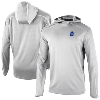 Men's Columbia Gray Toronto Maple Leafs Shotgun Omni-Wick Pullover Hoodie