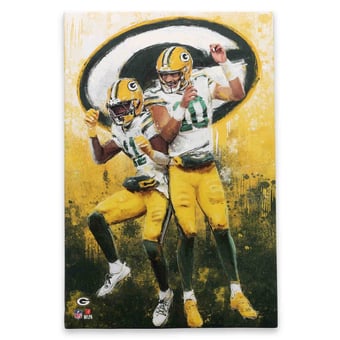 Green Bay Packers 15" x 23" Graffiti Canvas Wall Art