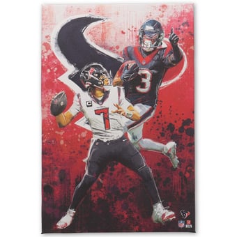 Houston Texans 15" x 23" Graffiti Canvas Wall Art