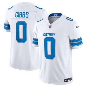 Men's Nike Jahmyr Gibbs White Detroit Lions Vapor F.U.S.E. Limited Jersey