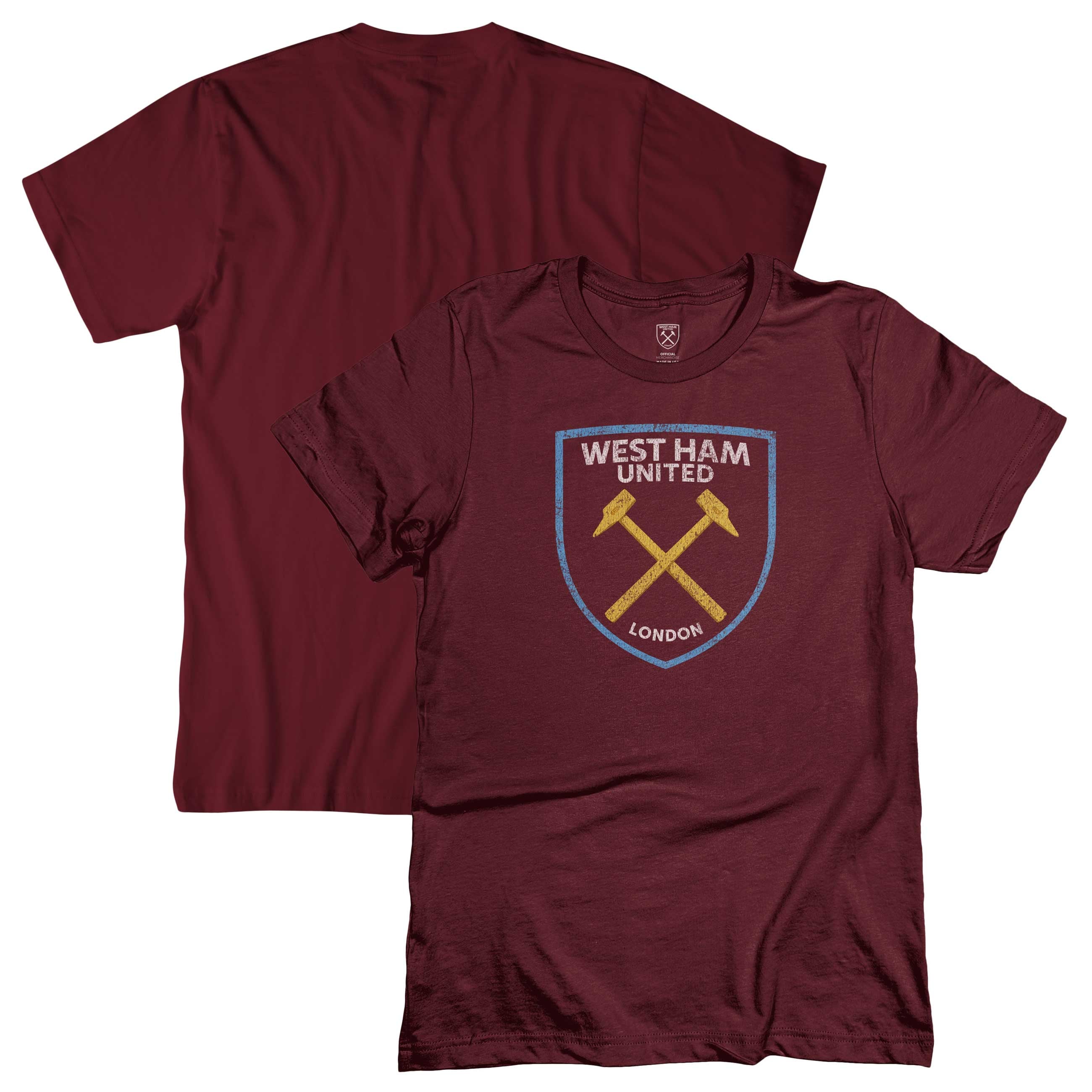 Men's 1863FC Claret West Ham United Color Badge T-Shirt