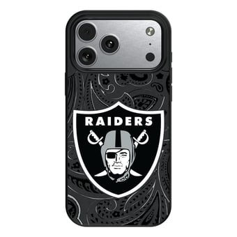 Keyscaper Las Vegas Raiders Paisley iPhone Magnetic Bump Case