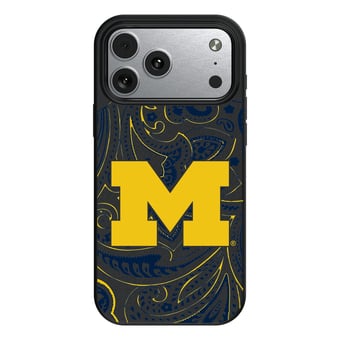 Keyscaper Michigan Wolverines Paisley iPhone Magnetic Bump Case