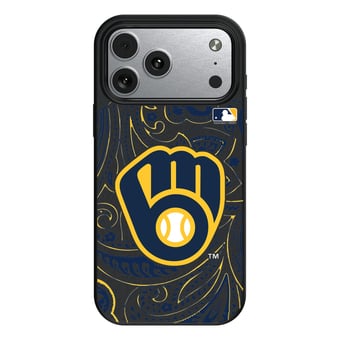 Keyscaper Milwaukee Brewers Paisley iPhone Magnetic Bump Case