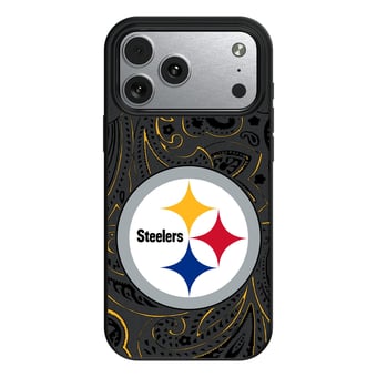 Keyscaper Pittsburgh Steelers Paisley iPhone Magnetic Bump Case