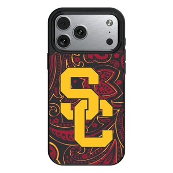 Keyscaper USC Trojans Paisley iPhone Magnetic Bump Case