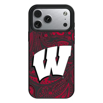Keyscaper Wisconsin Badgers Paisley iPhone Magnetic Bump Case