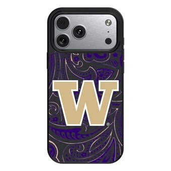 Keyscaper Washington Huskies Paisley iPhone Magnetic Bump Case