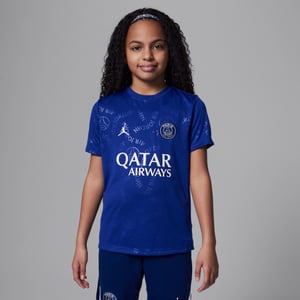 Maillot Pre-Match PSG Jordan Dri-FIT Fourth 24/25 - Bleu - Enfant, vue 1