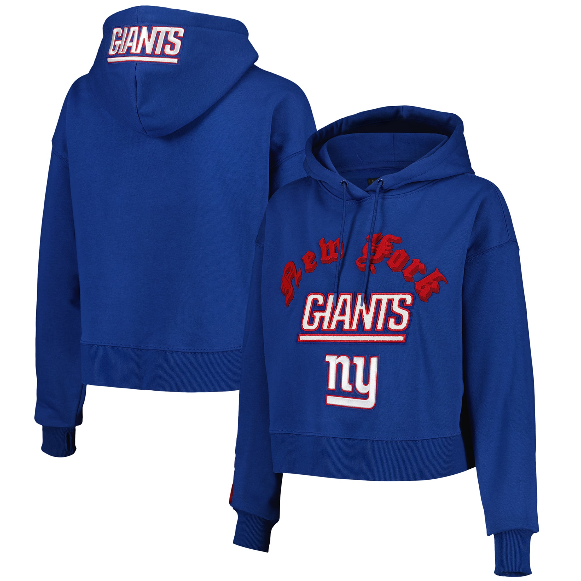 New York Giants Cropped Hoodie