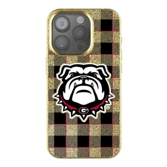 Keyscaper Georgia Bulldogs Plaid Bling iPhone Case