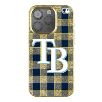 Keyscaper Tampa Bay Rays Plaid Bling iPhone Case