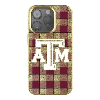 Keyscaper Texas A&M Aggies Plaid Bling iPhone Case