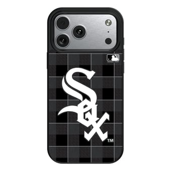 Keyscaper Chicago White Sox Plaid Magnetic Bump iPhone Case
